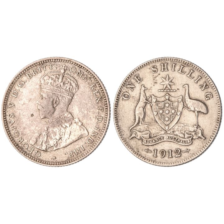 George V, Shilling, 1912, VF