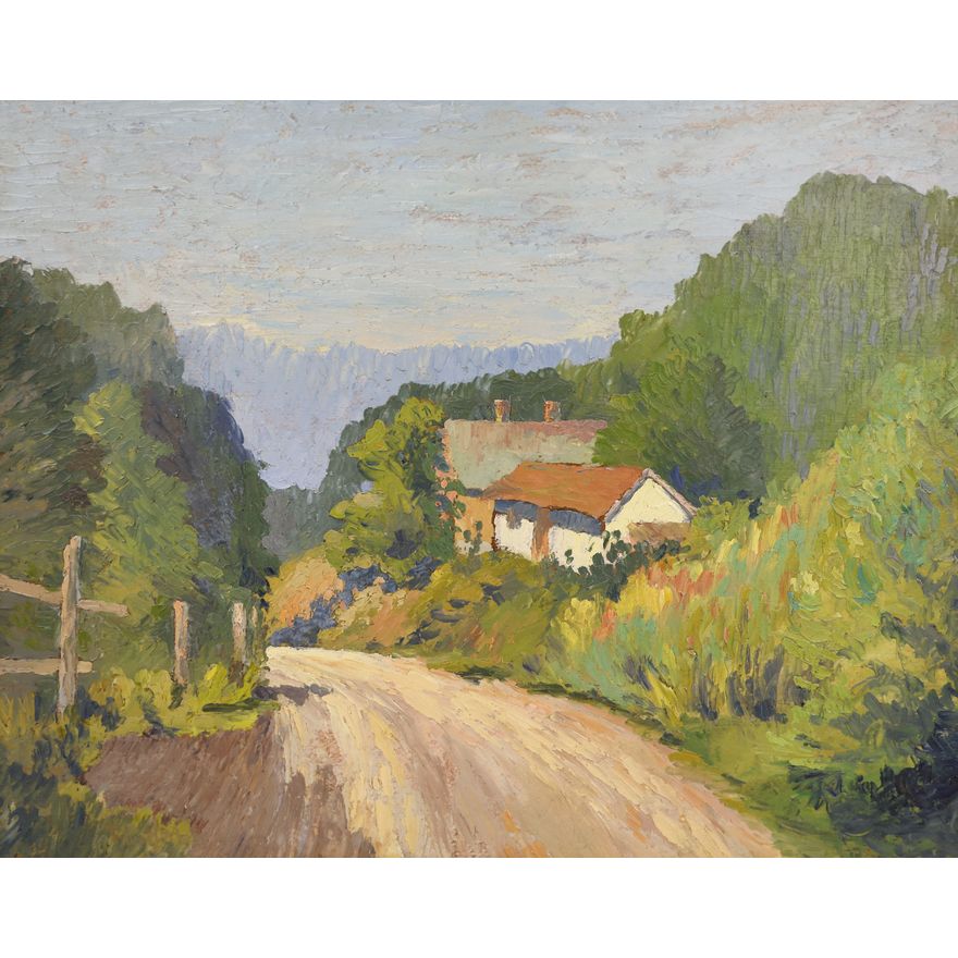Thomas Harmer ''Vashon Island Road'' Oil