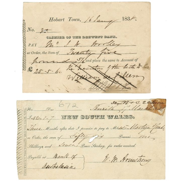 1838 & 1841 Hobart Town