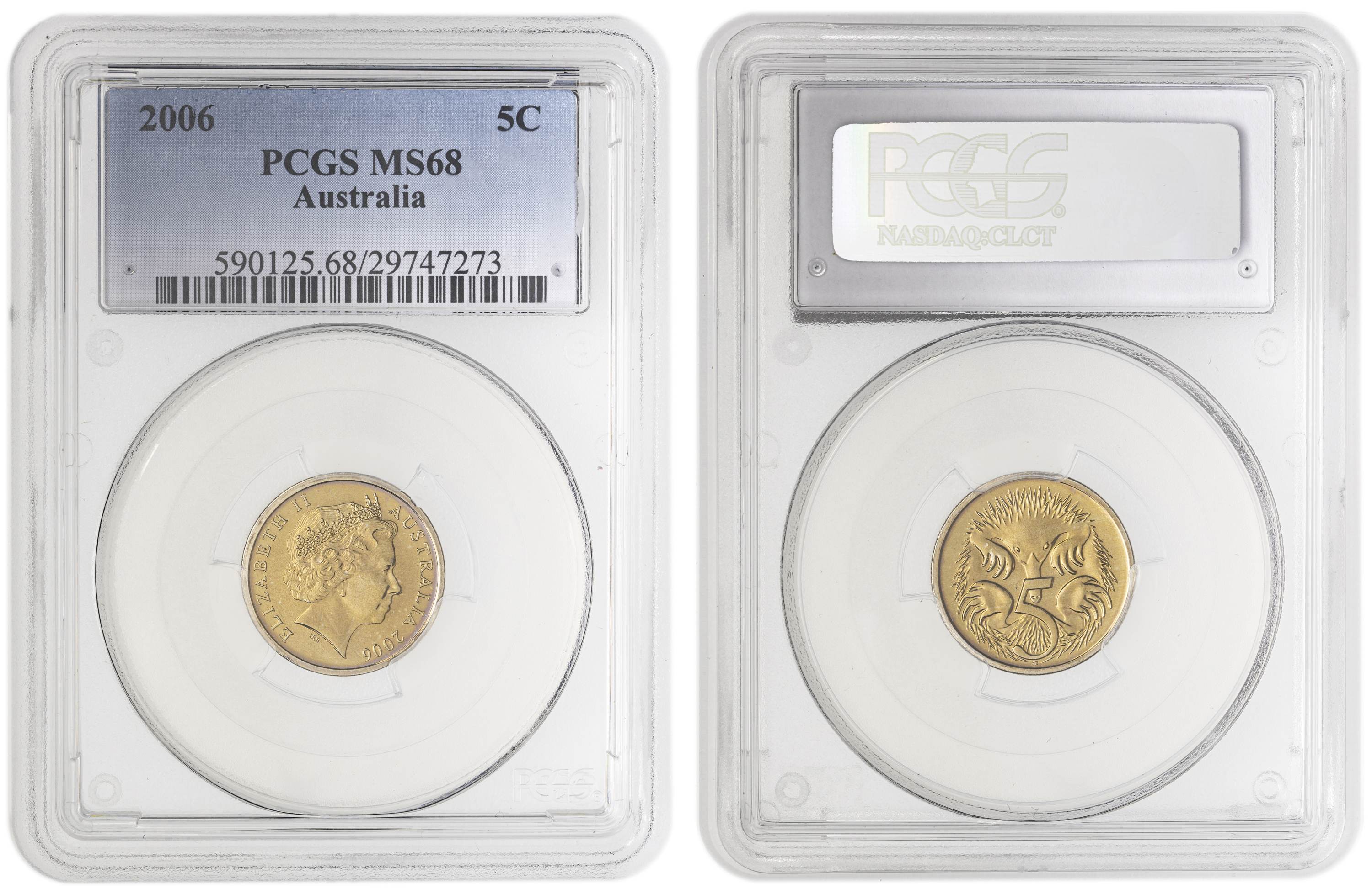 , Five Cent, 2006, PCGS MS68