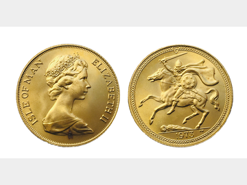 1973 Queen Elizabeth II 'Isle of Man' Gold Sovereign.