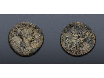 Coin - Dupondius, Emperor Titus for Julia Titi, Ancient Roman Empire, 79-81  AD