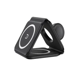 3 in 1 Foldable Wireless Charger 3 in 1 Foldable Wireless Charger Black | EARPHONES + WATCH CHARGER NOT TESTED