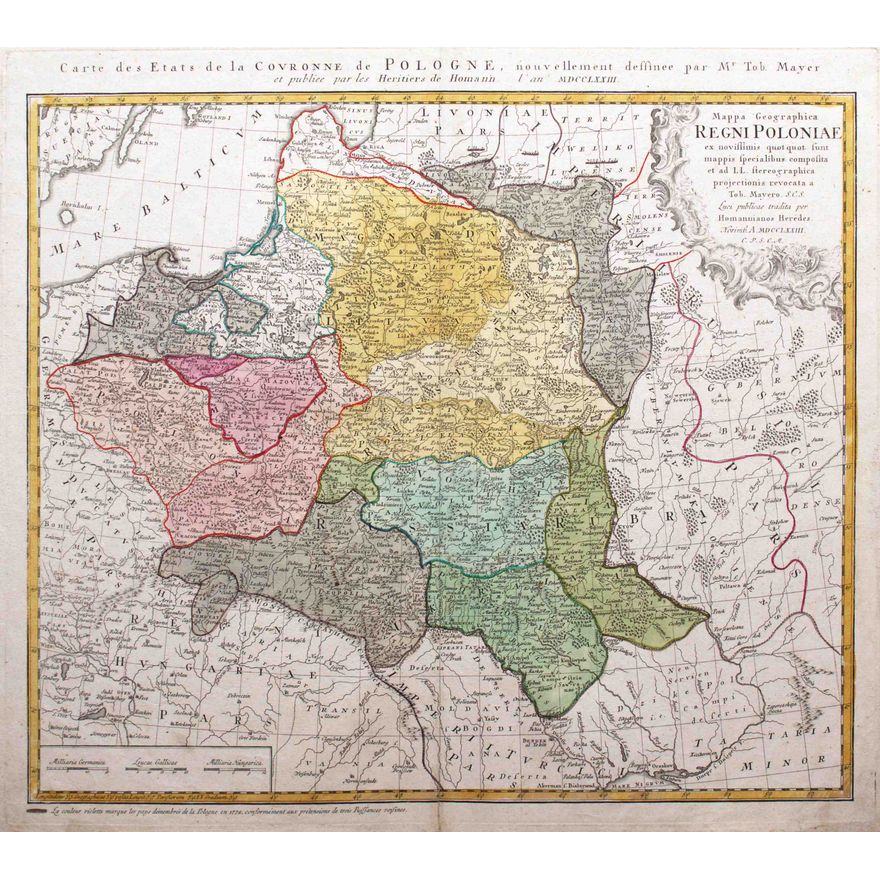 Tobias Mayer | Mappa Geographica Regni Poloniae