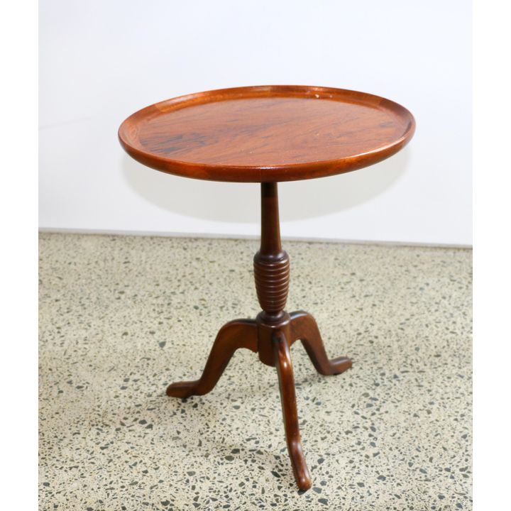 A traditional Danish Queen Anne style pedestal wine table