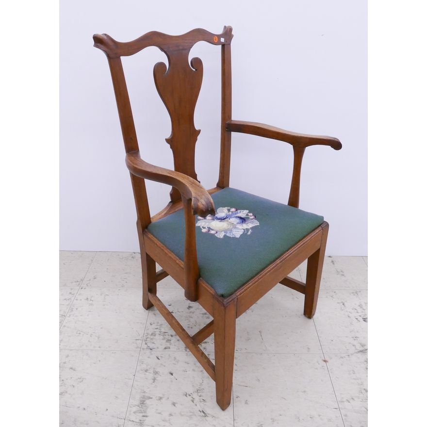Period Mahogany Chippendale Armchair- 39x25''
