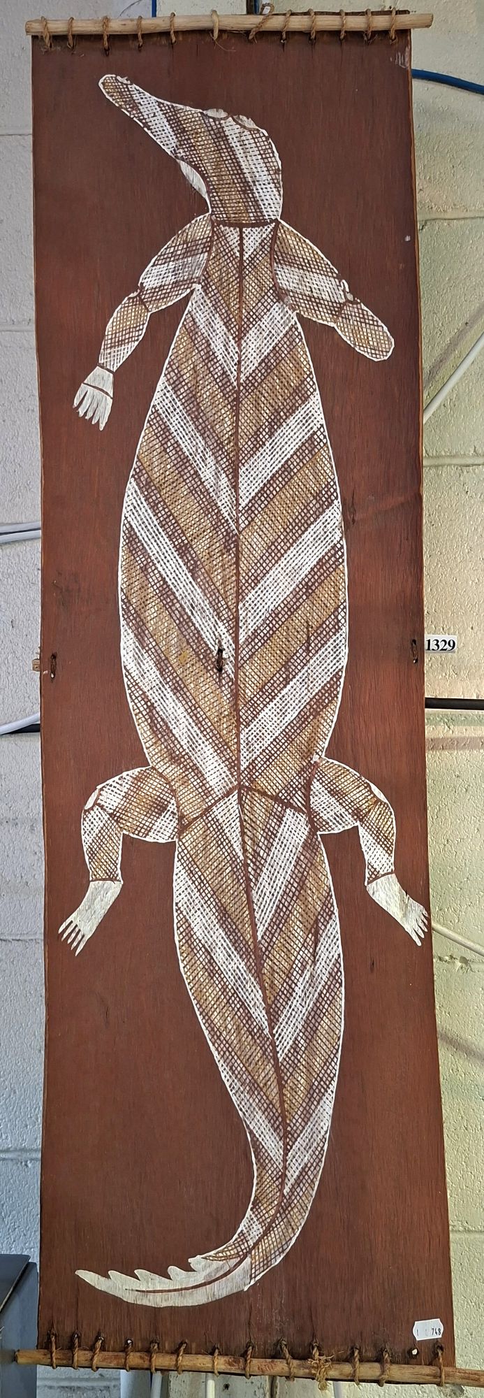 1329 · ABORIGINAL BARK PAINTING