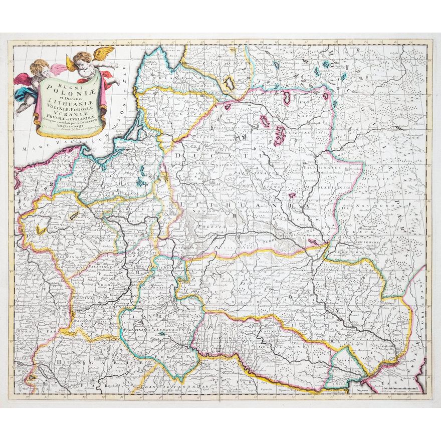 Justus Danckerts I | Regni Poloniae et Ducatus Lithuaniae…