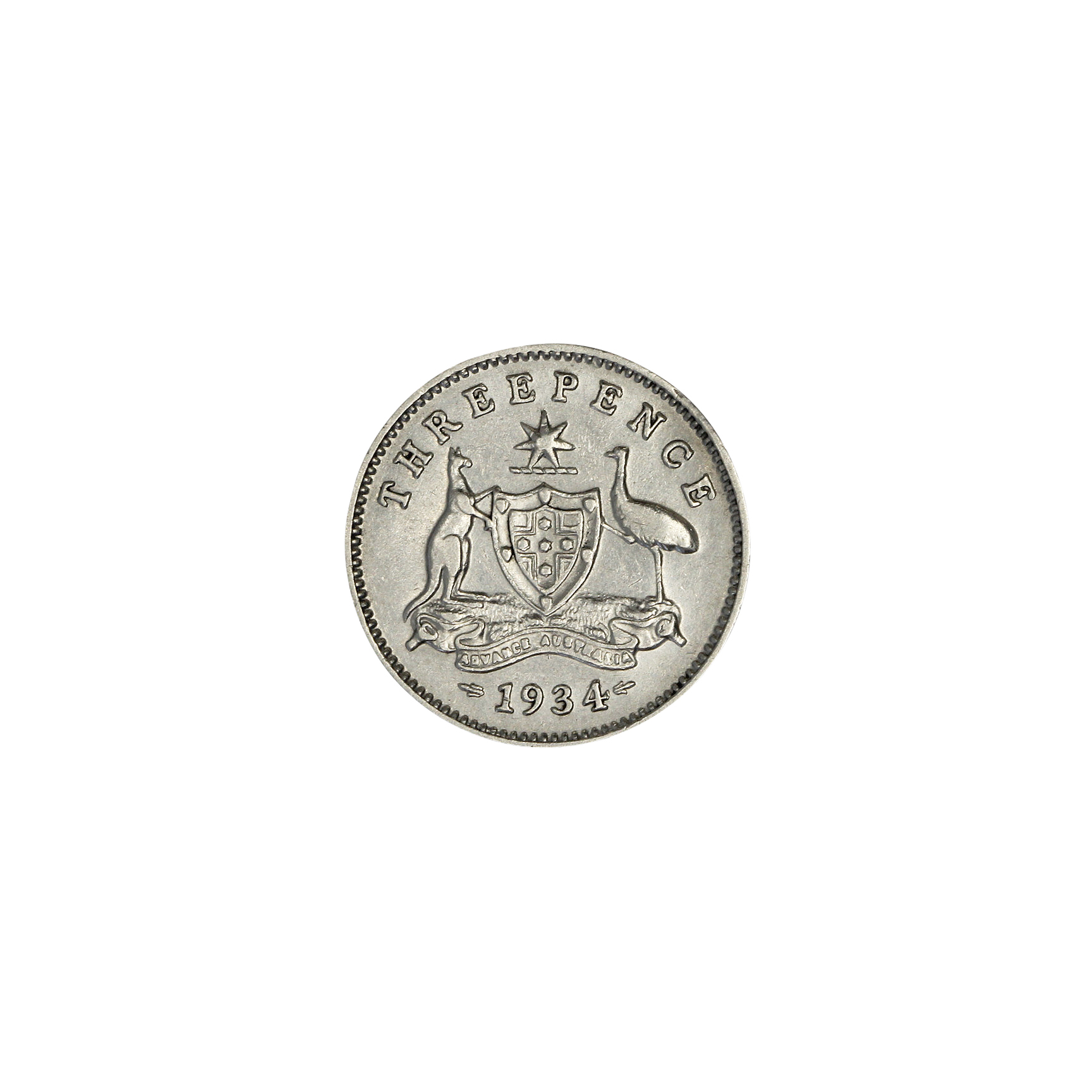 George V, Threepence, 1934/3, VF