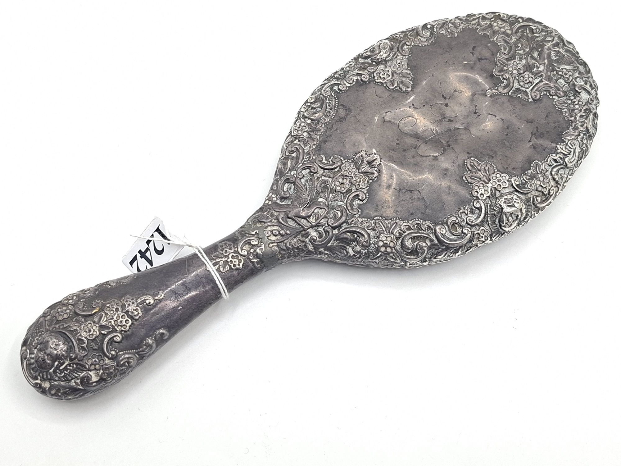 1242 · STERLING SILVER MIRROR