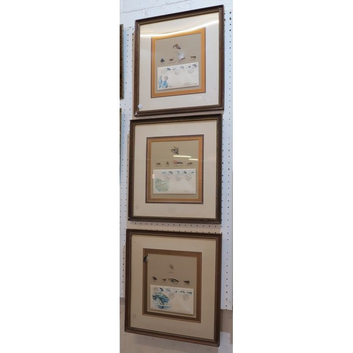 SET OF 3 FLY FISHING PRINTS