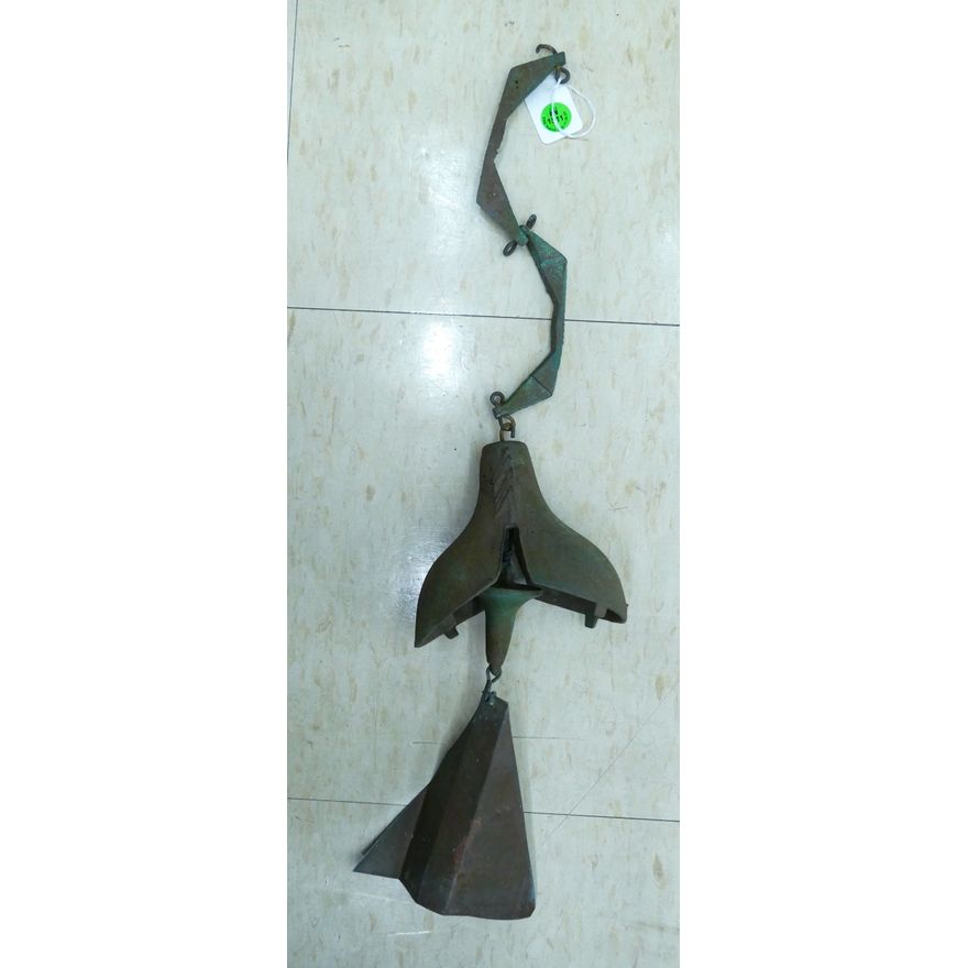 Paolo Soleri Mid Century Metal Wind Chime Bell 20''