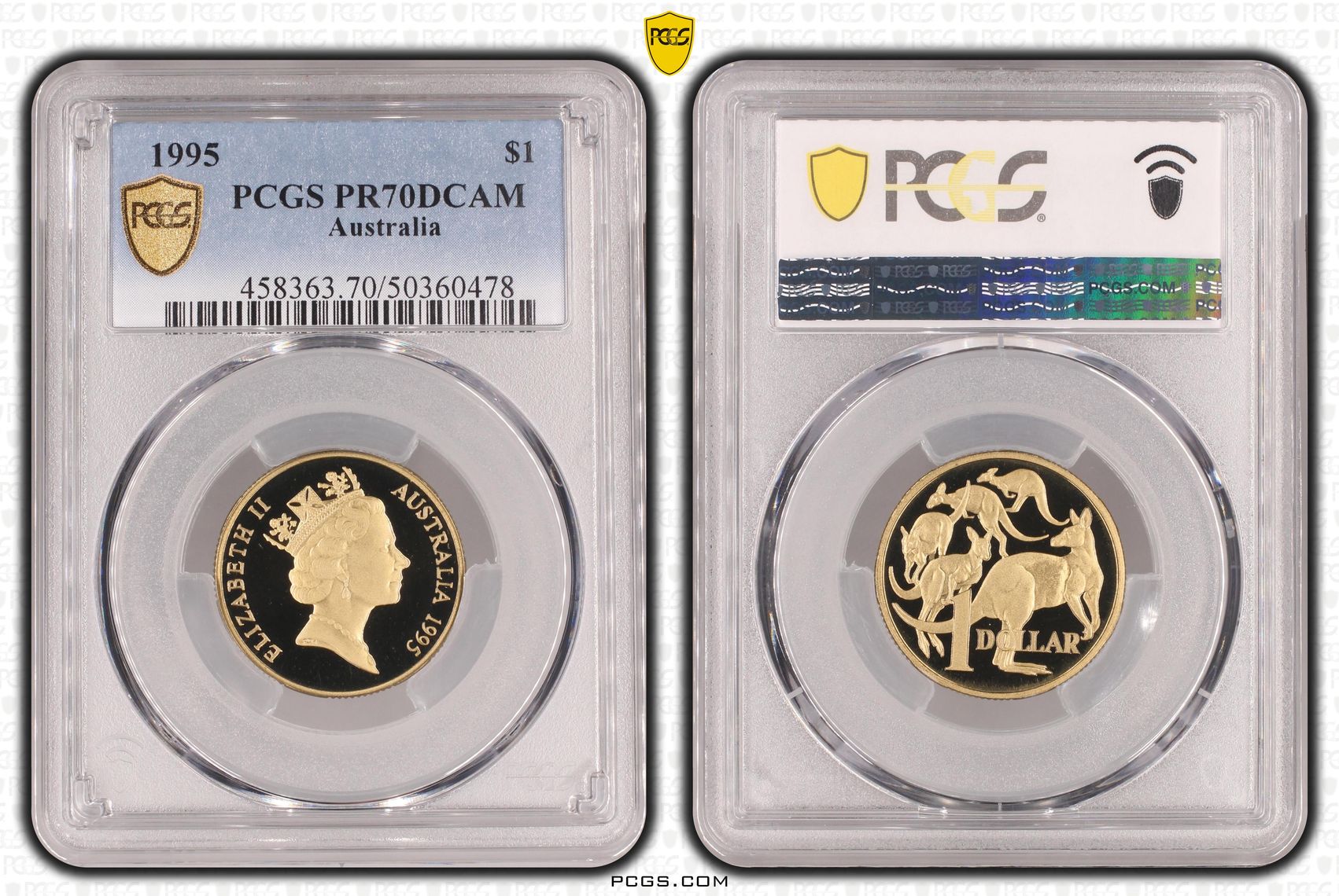One Dollar, 1995, PCGS PR70DCAM