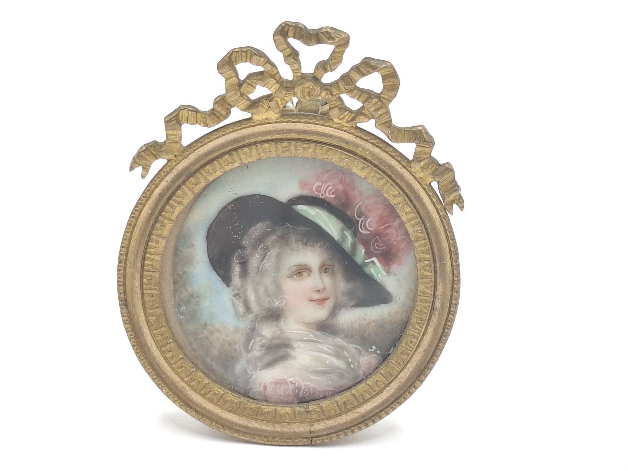 145 · ANTIQUE HAND PAINTED MINIATURE