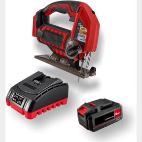 FITS BAUER 20V CORDLESS VARIABLE SPEED JIG SAW KIT WITH 5AH LITHIUM ION BATTERY & 20V RAPID CHARGER - DESIGNED FOR PRECISE CONTROL