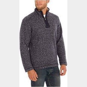ORVIS BRIGHTON MEN'S SHERPA LINED 1/4 ZIP PULLOVER SZ MED