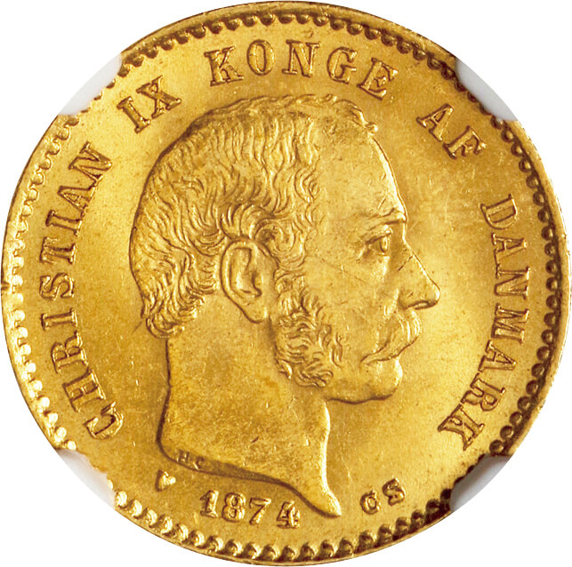 デンマーク　2クローネ　1945 【NGC MS63】　世界　㉑ デンマーク 2クローネ 1945 【NGC MS63】 世界コイン ㉑