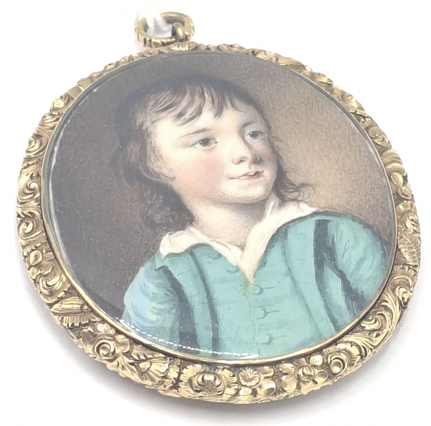9ct Gold Portrait Pendant