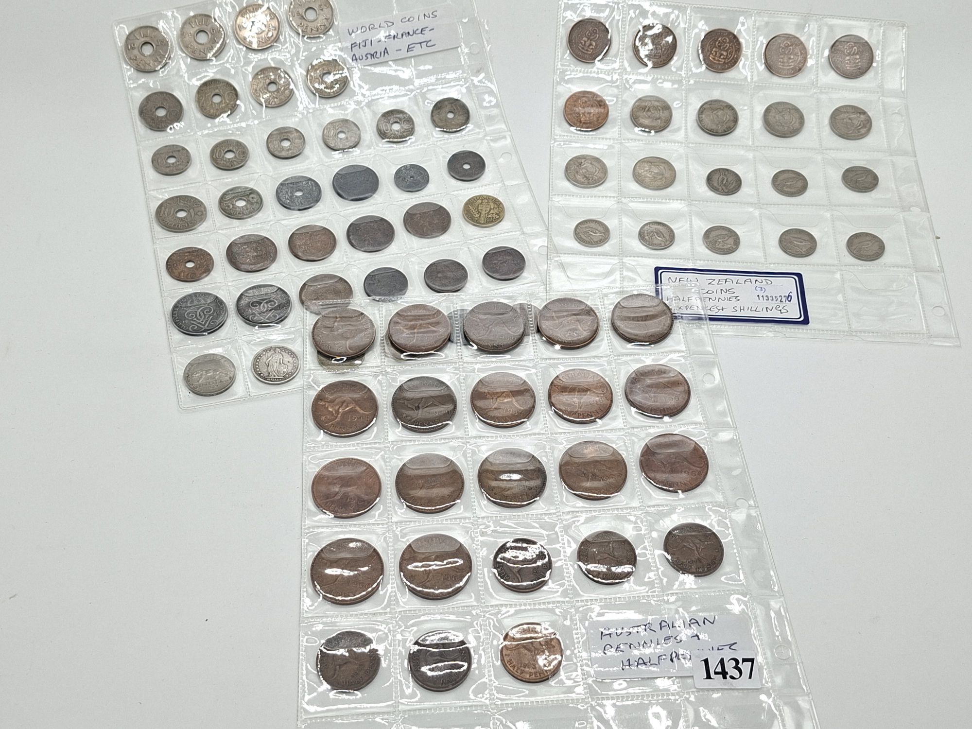 1437 · WORLD COINS AND BRITISH PENNIES