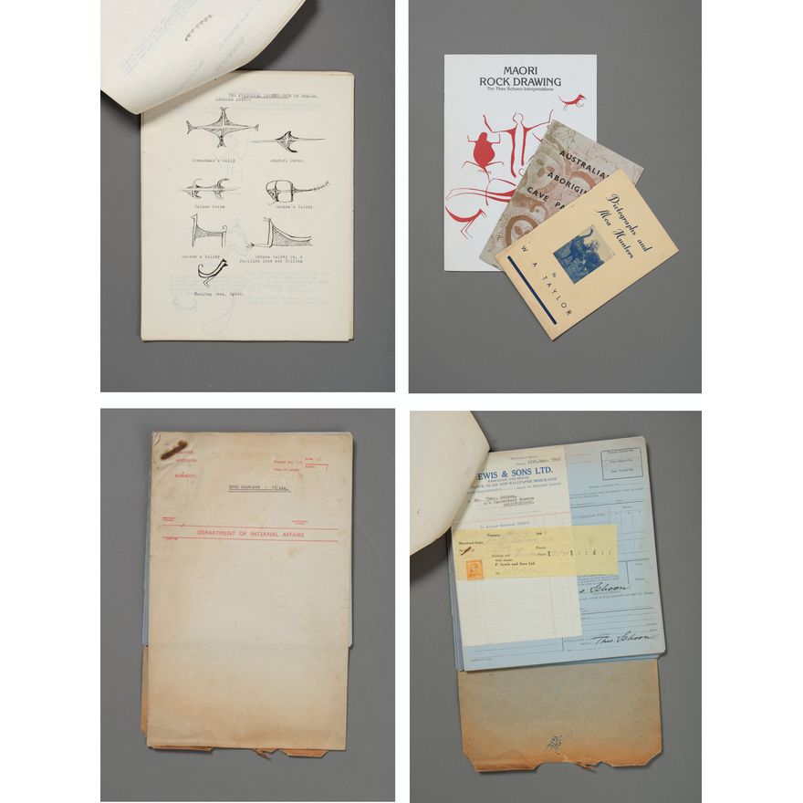 File on Theo Schoon’s field maps and notes [and other archive material]