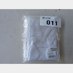BABY SHORT SLEEVE BODYVESTS - 3 PACK - WHITE - PREMATURE UNISEX -
