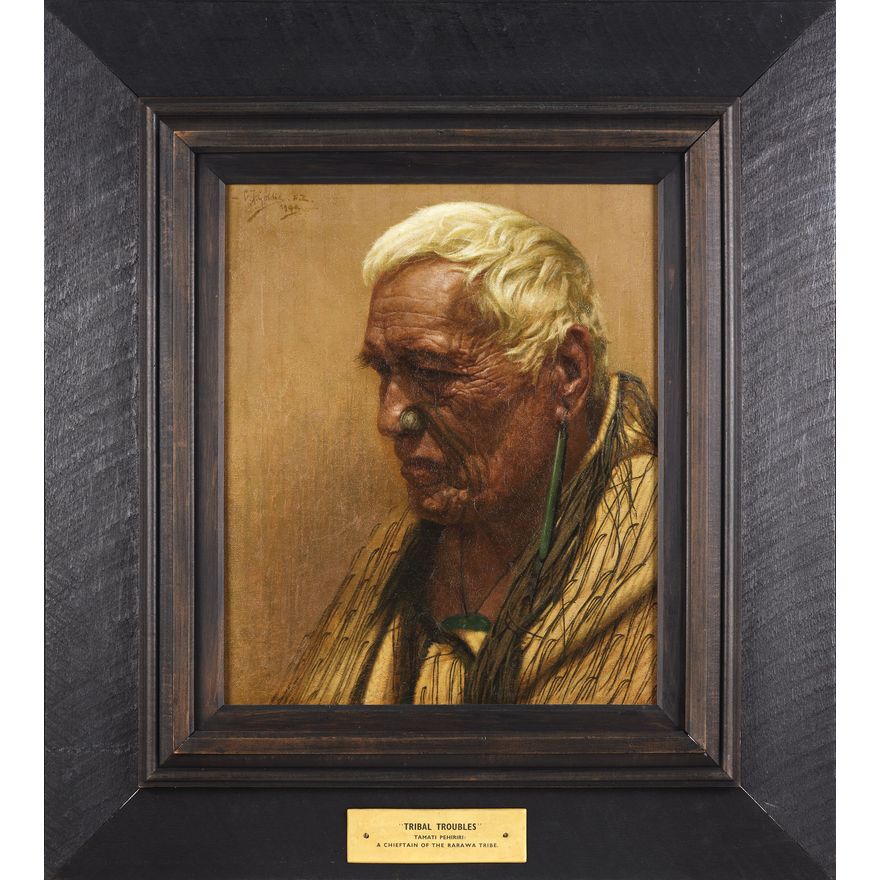 Charles Frederick Goldie 'Tribal Troubles: Tamati Pehiriri, Chieftain of the Rarawa Tribe'