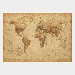 World Map - Historical Map Poster - 50598/2999 B1 (S2)