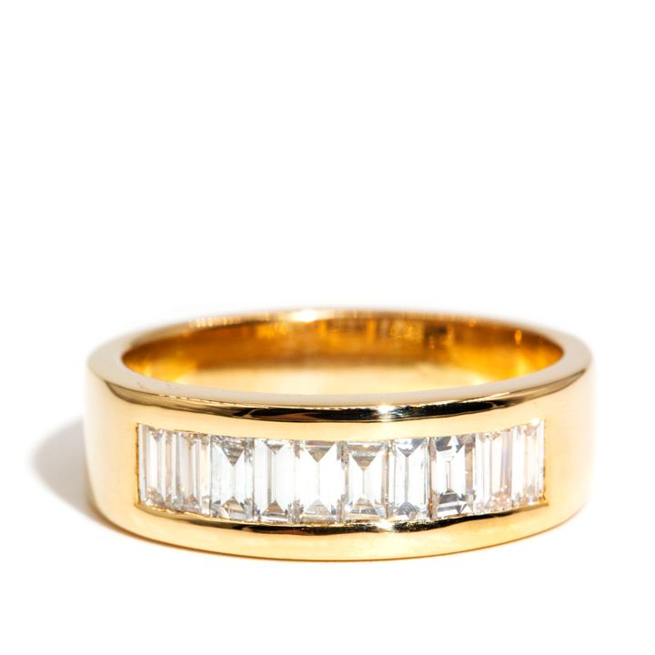 1.00 Carat Baguette Diamond 18ct Gold Ring,