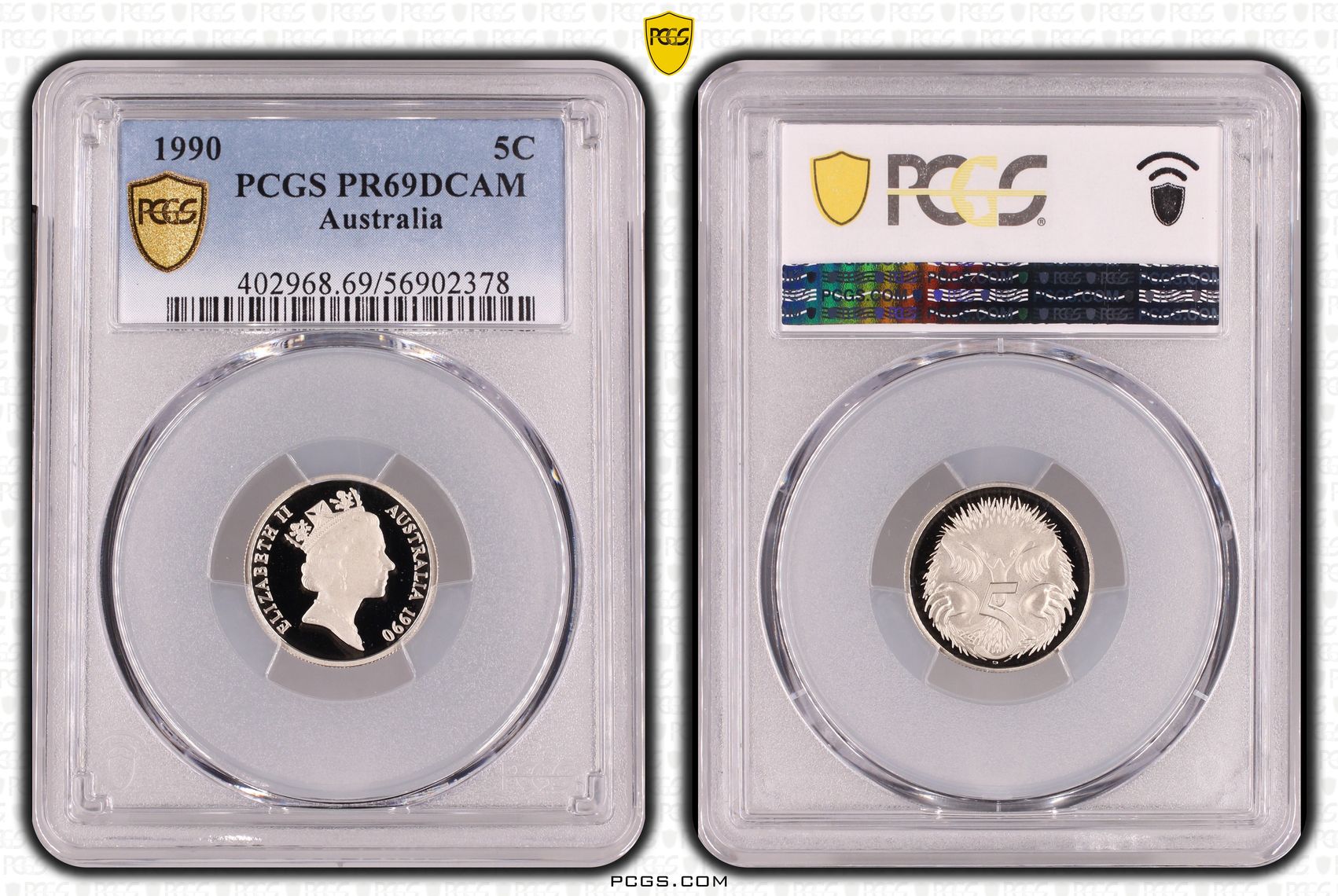 Five Cent, 1990, PCGS PR69DCAM