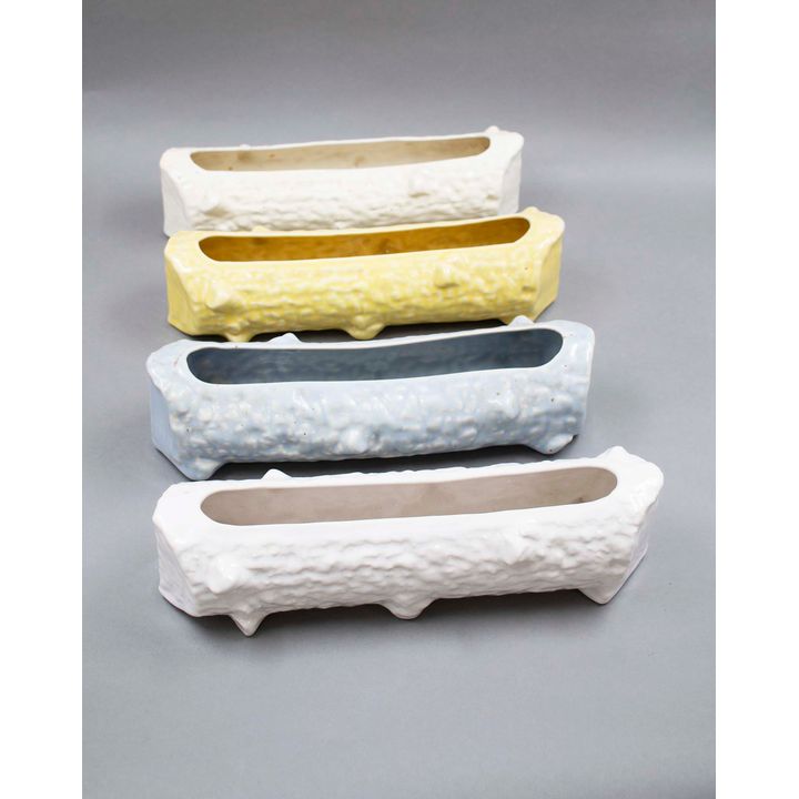 Temuka Potteries - A collection of four trough vases