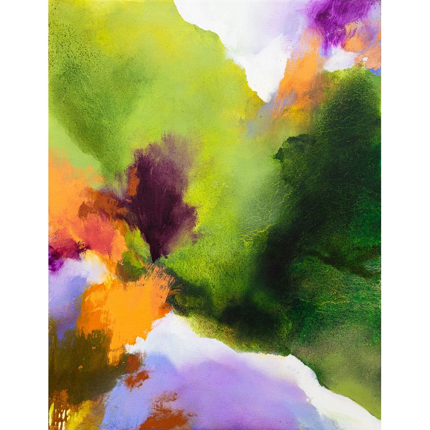 Amanda Gruenwald 'Lilac, Orange, Green'