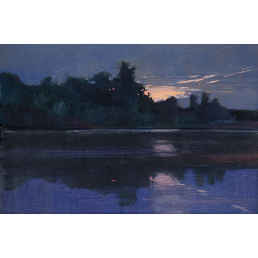Jan Wołek | Pejzaż z rzeką, 2012 r.