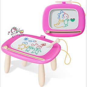 KIKIDEX TODDLER MAGNETIC DRAWING BOARD, KIDS TOYS FOR 1 2 3 YEAR OLD BOY GIRL BIRTHDAY GIFTS DOODLE BOARD FOR PRESCHOOL LEARNING A