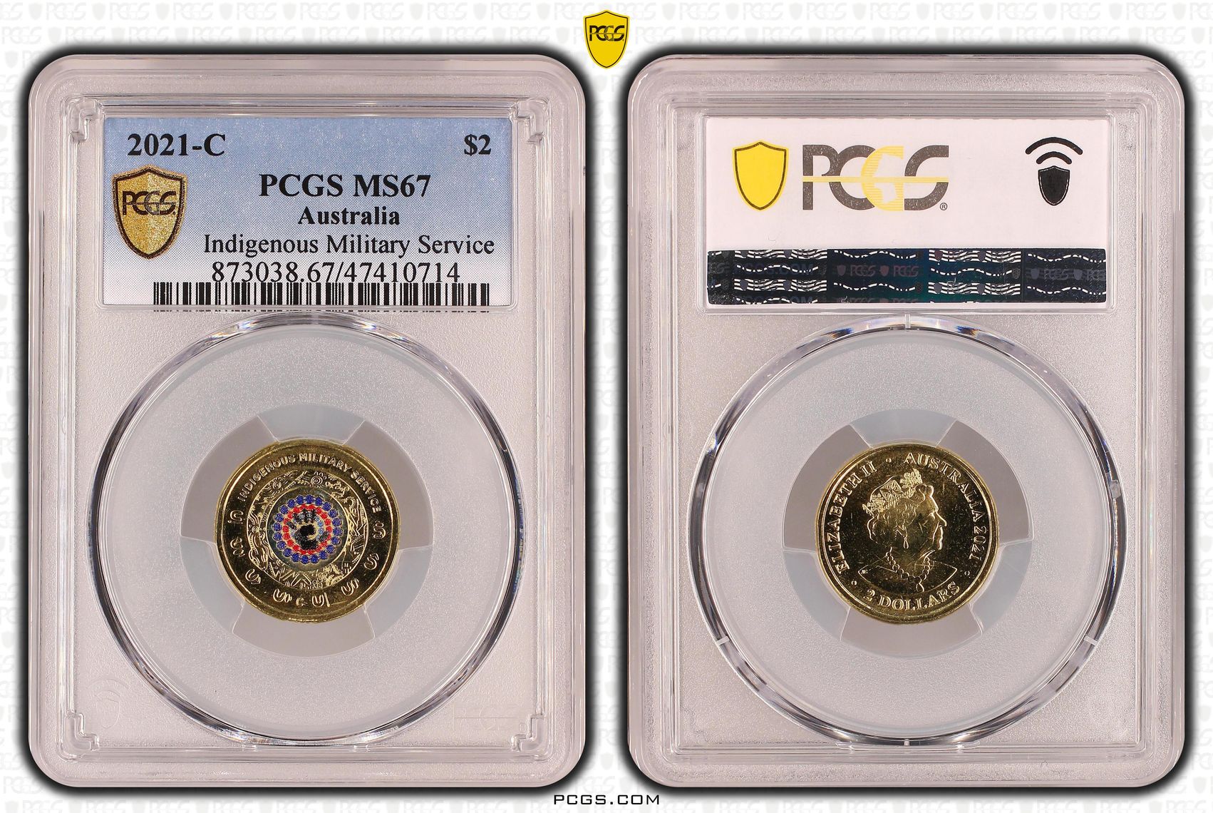Elizabeth II, Indigenous Military Service, Two Dollar, 2021-C, PCGS MS67