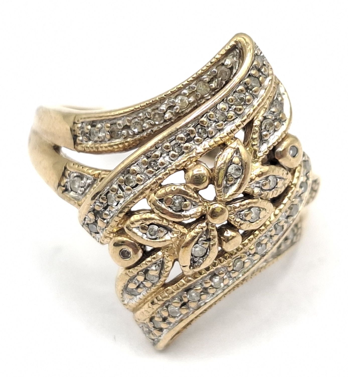 9ct Gold Diamond Ring