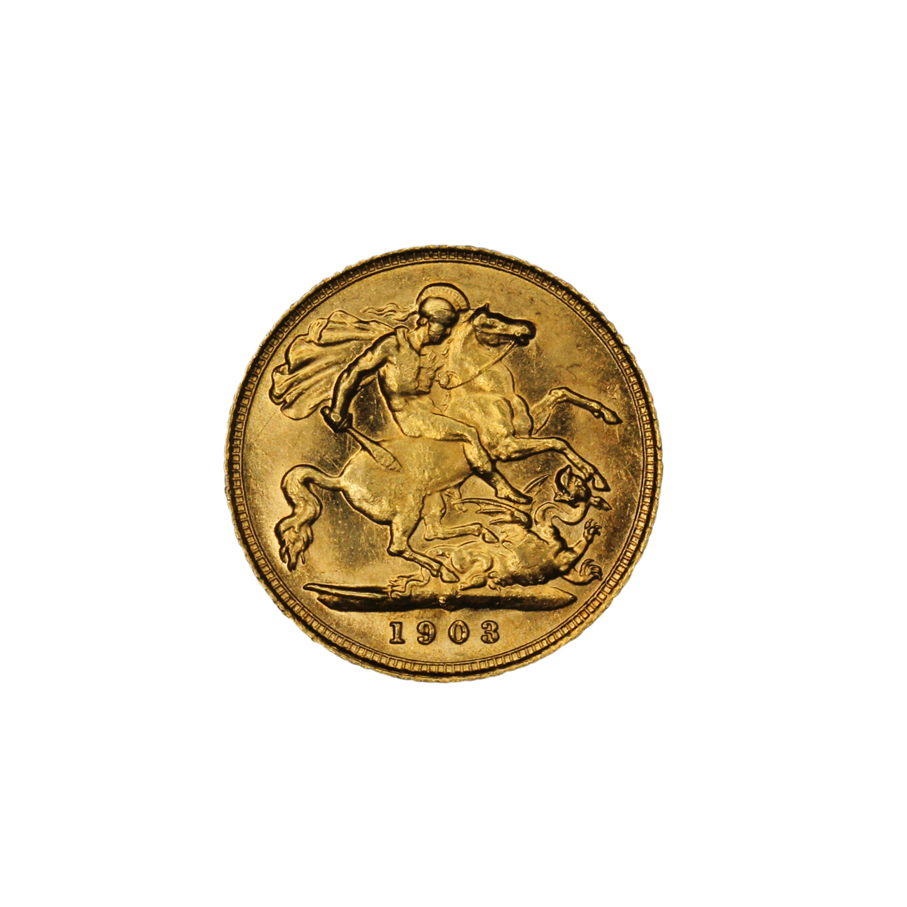 1215. · Edward VII, Half Sovereign, 1903-S, UNC