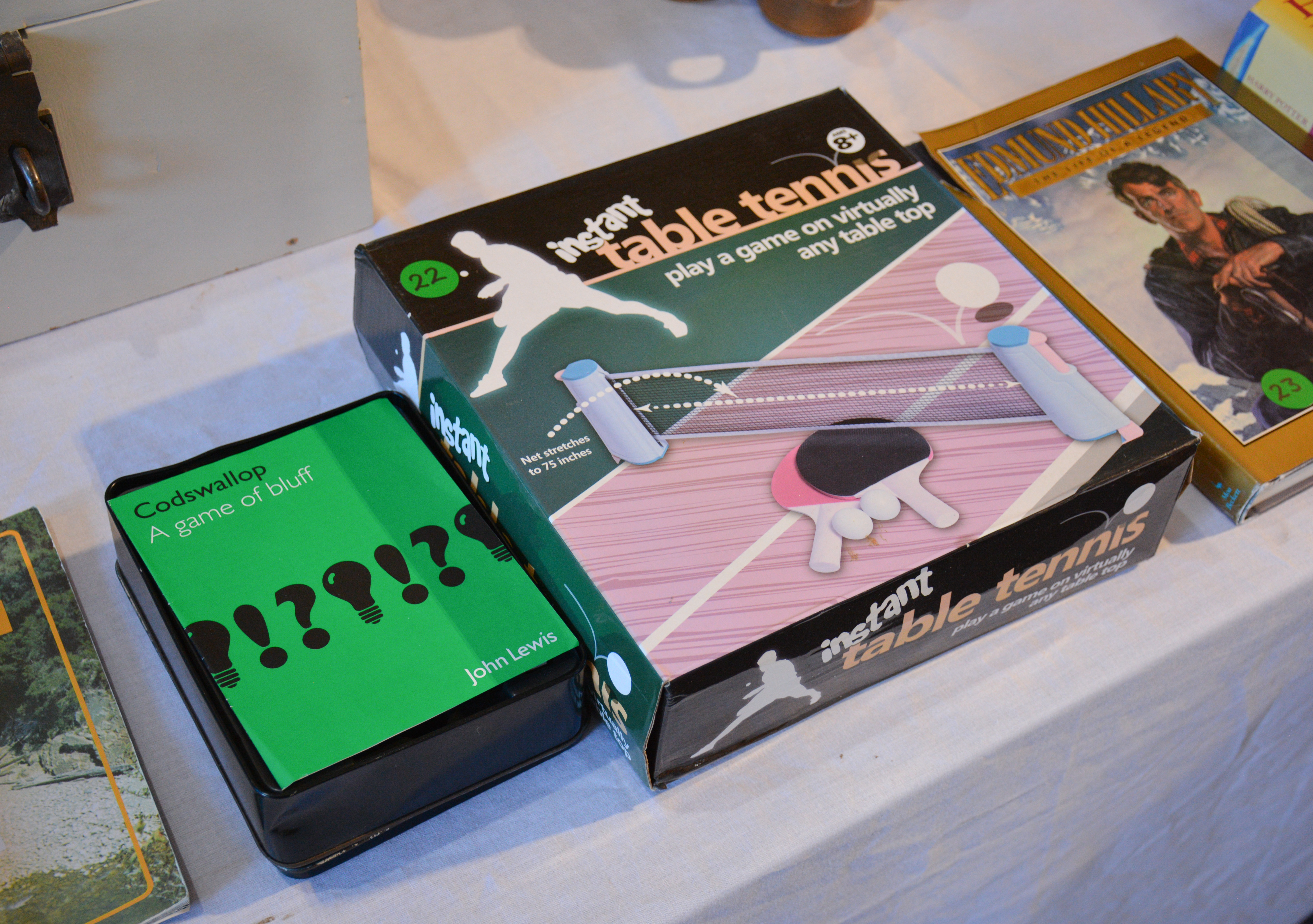 Table Top Table Tennis plus Codswallop — sold at auction in New Zealand for $15
