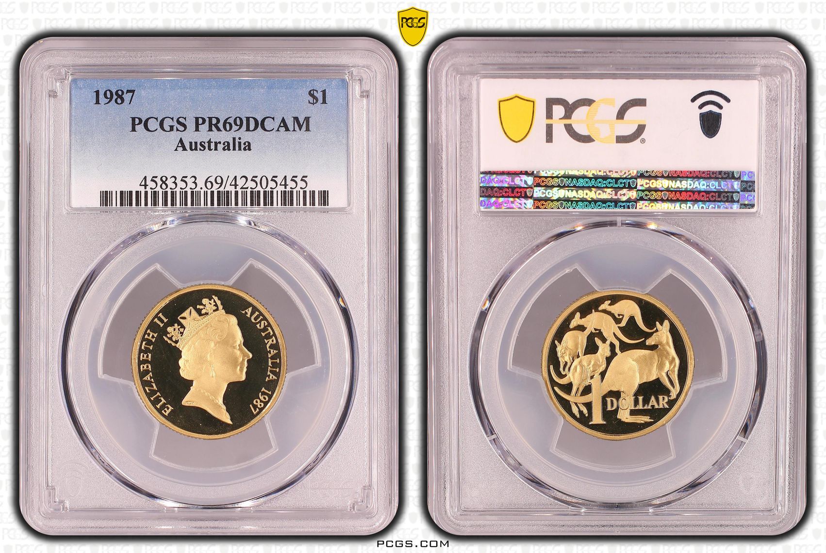 One Dollar, 1987, PCGS PR69DCAM