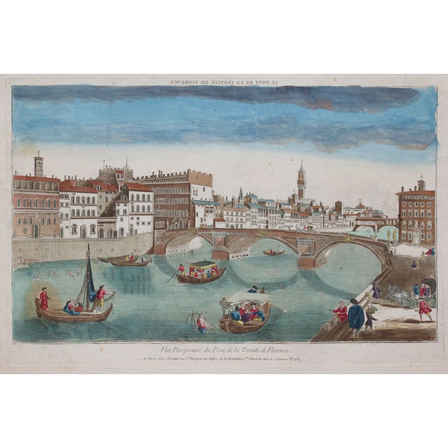 Jacques Chereau | Vüe Perspective du Pont de la Trenité de Florence