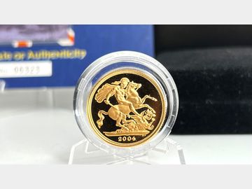 2004 ELIZABETH II GOLD PROOF SOVEREIGN