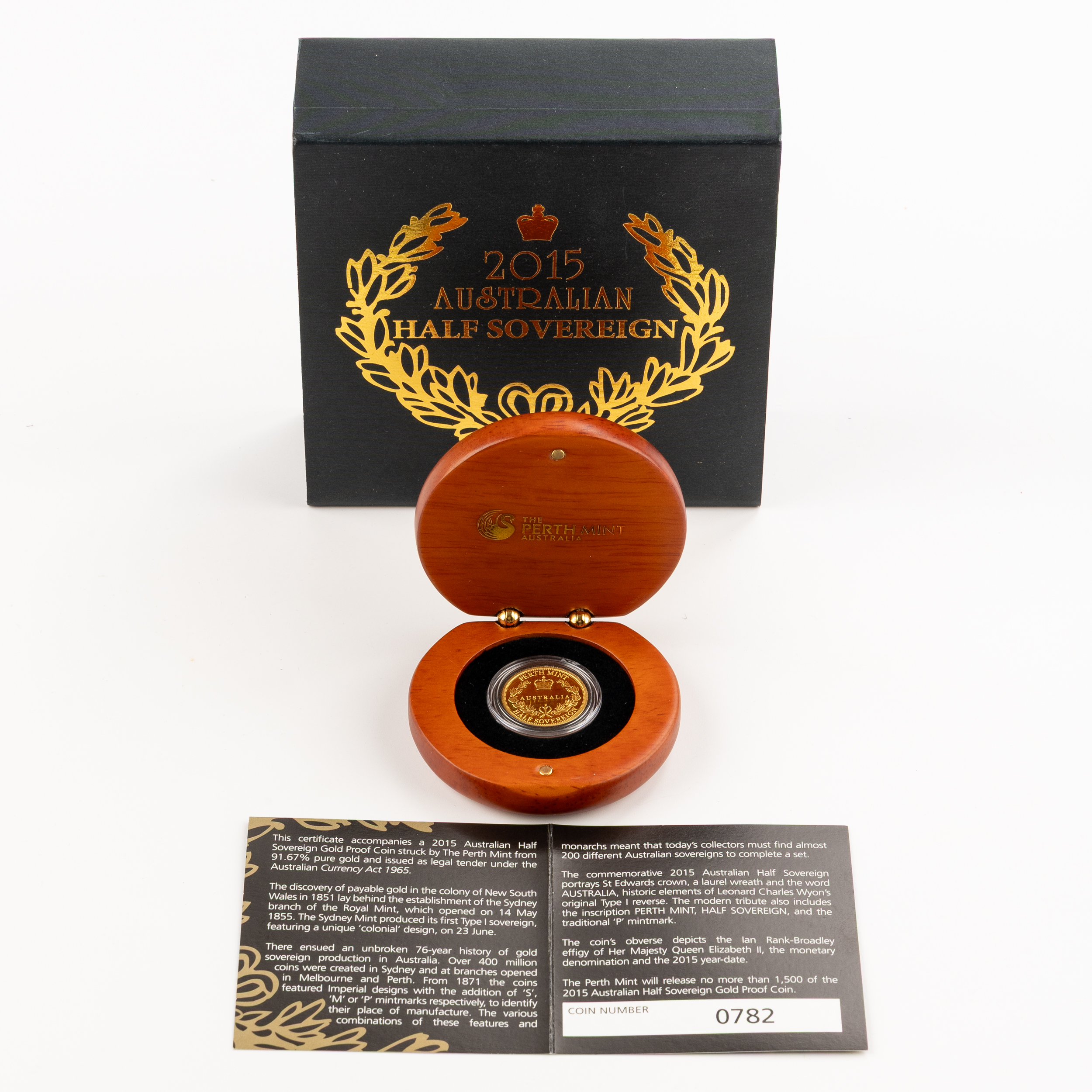 Elizabeth II, Perth Mint, Half Sovereign, 2015, FDC