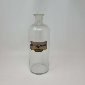 Large Elixir PHENOBARBITAL U.S.P. Merrell 1828 Apothecary Drug Store Bottle