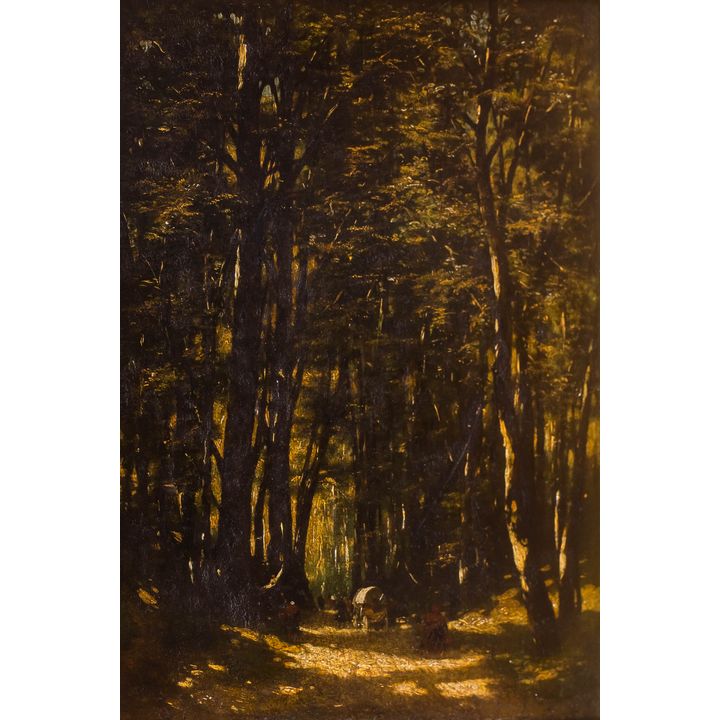Aleksander Władysław Malecki | Tabor w lesie