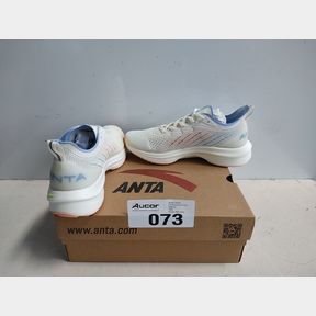 ANTA RUNNING SHOES BEIGE/BLUE/PINK - UK 5