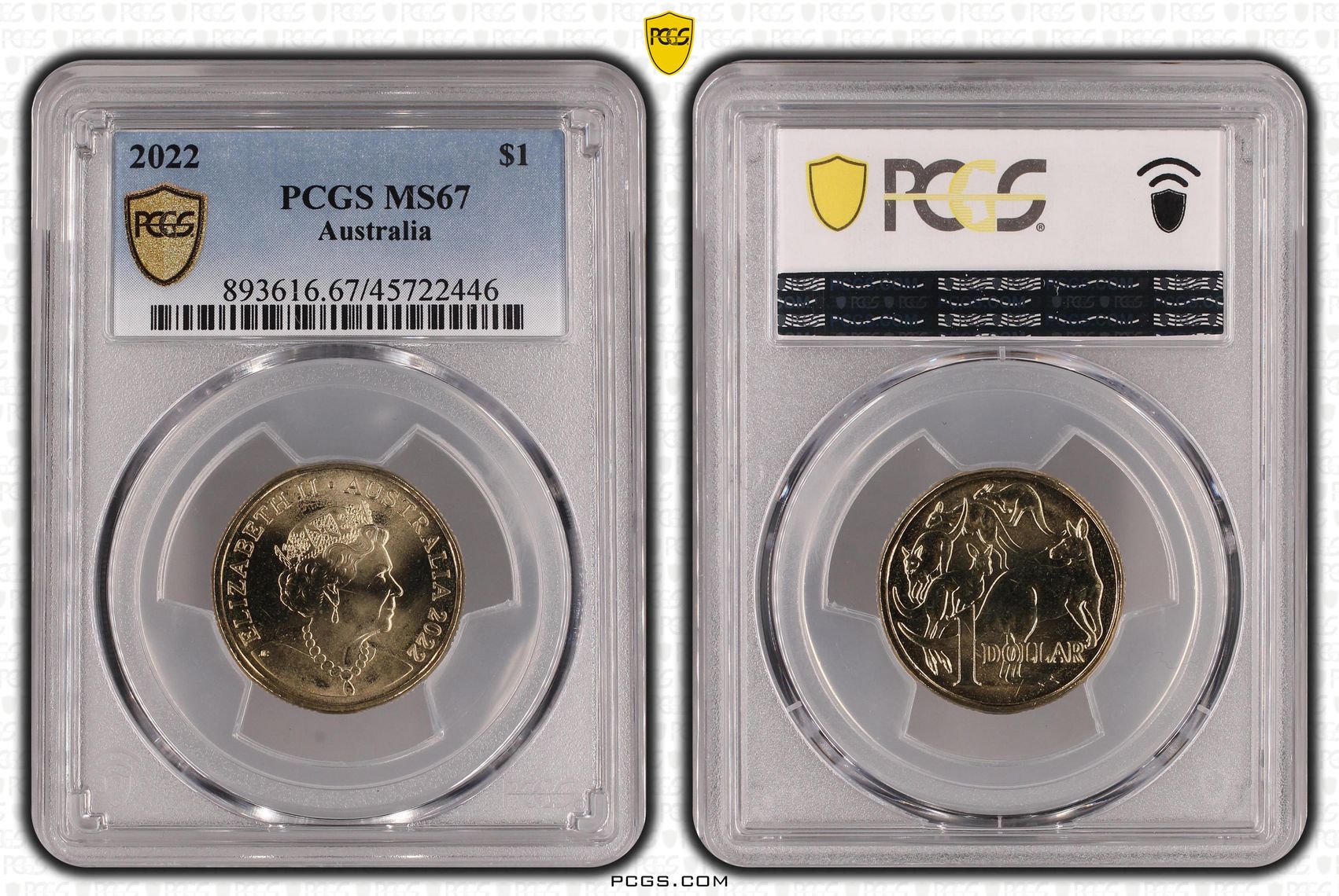 One Dollar, 2022, PCGS MS 67