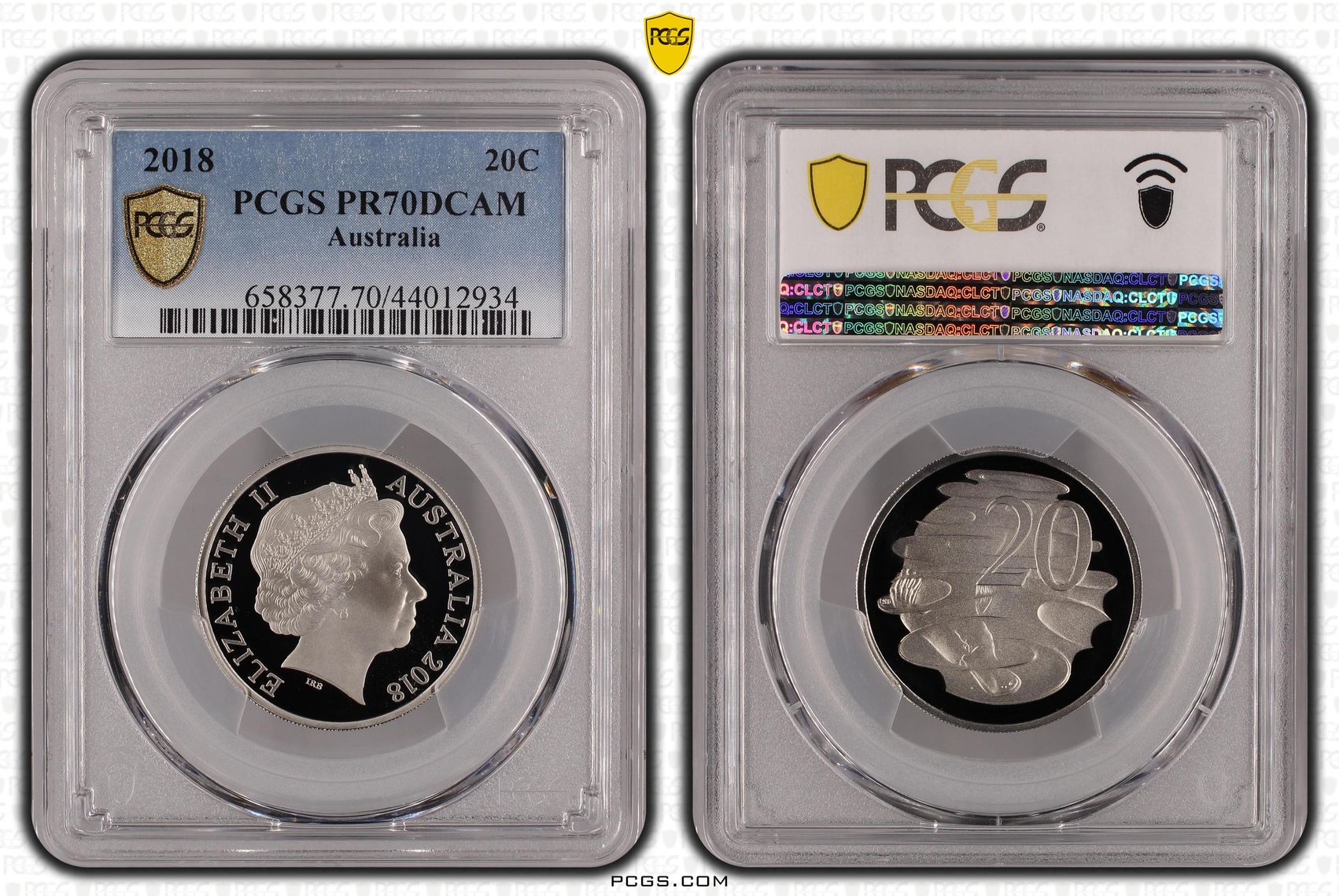 2018 Australia Twenty Cent, 20c PCGS - PR70DCAM POP 52/0 -934