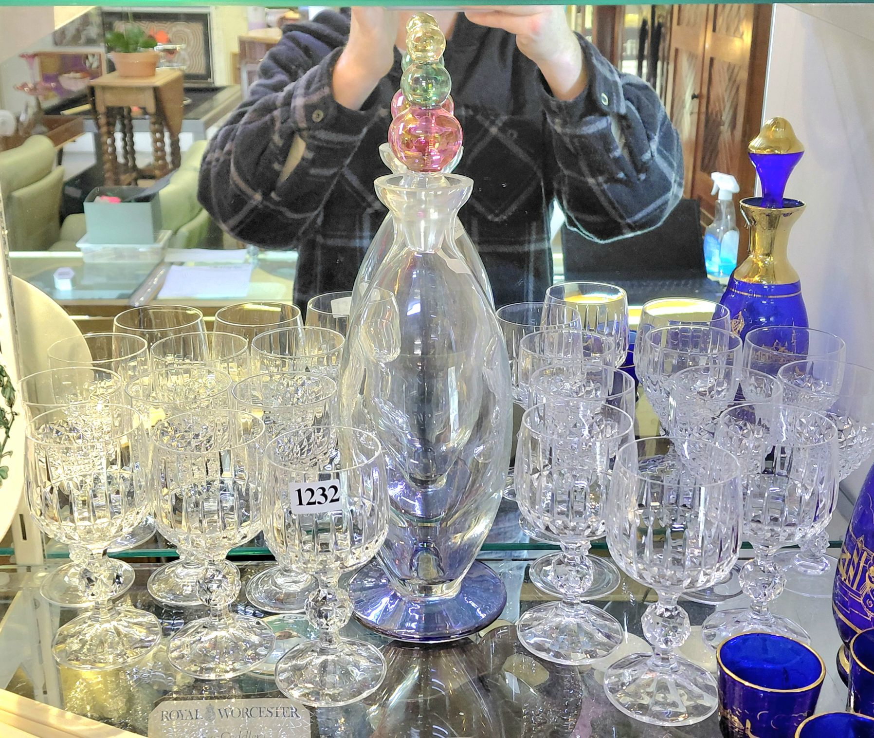 Bohemia Crystal Decanter And Wine Stems