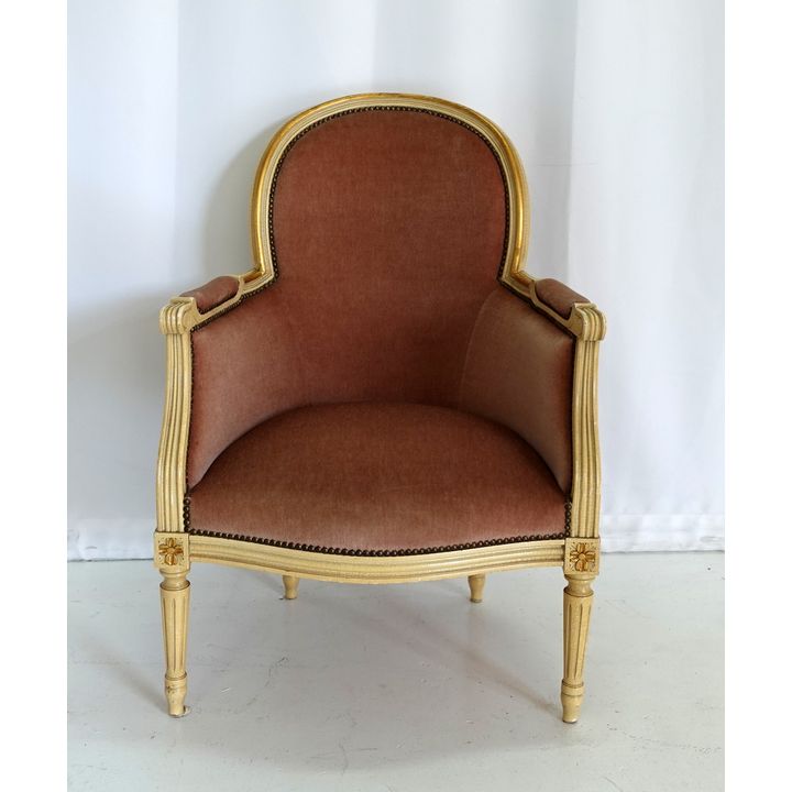 GILDED AND DUCOED ARMCHAIR