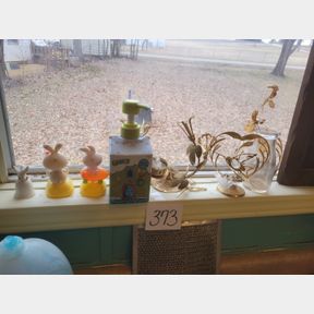 Sundancer's, soap bottle and brass hummingbirds