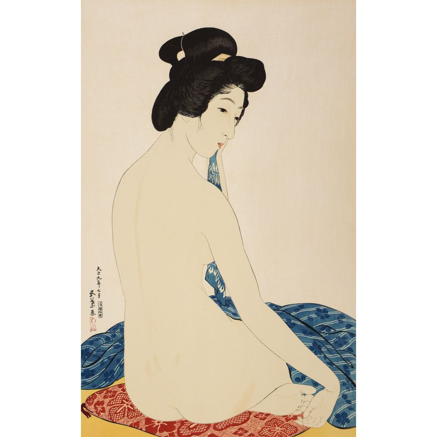 Hashiguchi Goyo ''Woman after a Bath'' Woodblock
